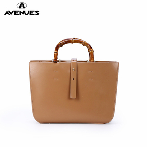 Lady Large Bamboo Handle WOMEN'S TOTE BAGS