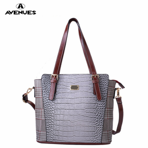 Lady Croco Plaid Large WOMEN'S TOTE BAGS