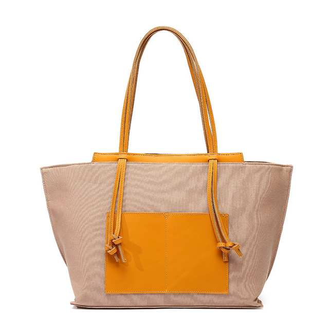 Concise Casual Large Canvas WOMEN'S Tote Bags