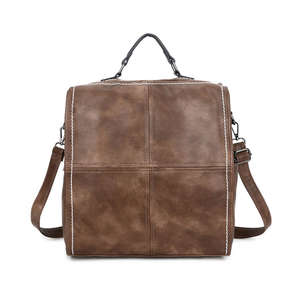 Fashion Vintage Leather Large Capacity Flap Closure Laptop Bags