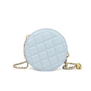 Trendy Mini Cute Soft Quilted Leather chain phone bag