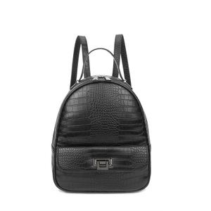 Croco Leather Fashion Travel Small Women's Backpacks
