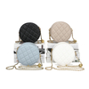 Trendy Mini Cute Soft Quilted Leather chain phone bag