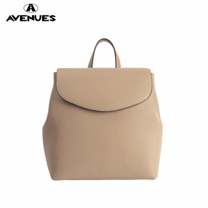 Small Taupe PU Flap WOMEN'S BACKPACKS