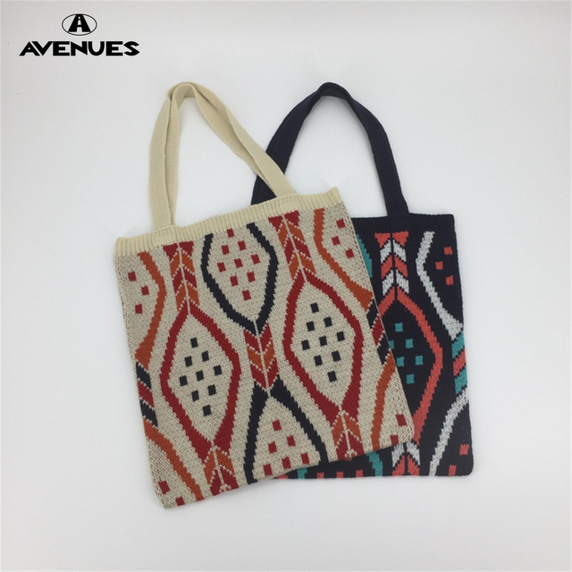 Sweater pattern Fashion Lady WOMEN'S TOTE BAGS