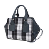 Fashion Lady\'s Special Square Plaid Preppy Style Handbag