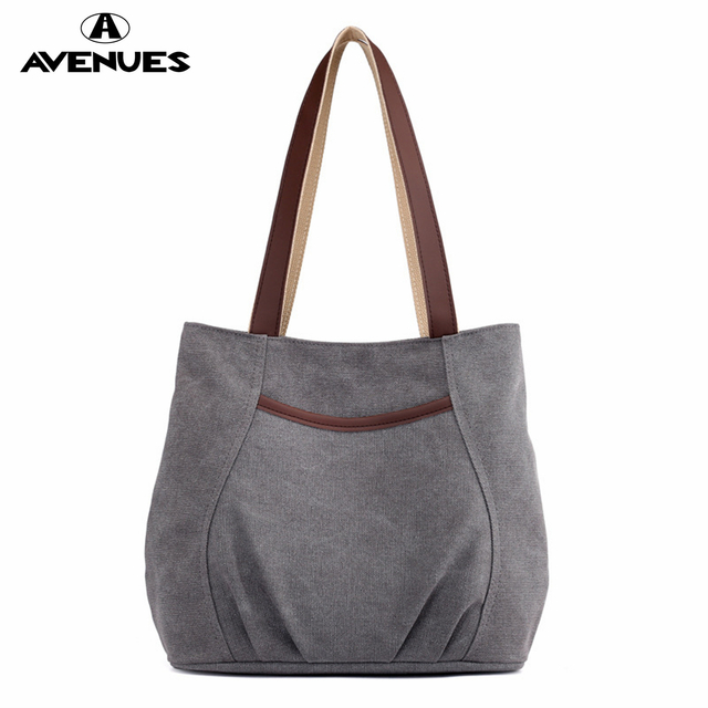 Canvas Large Shoulder Tote TOP HANDLE BAGS