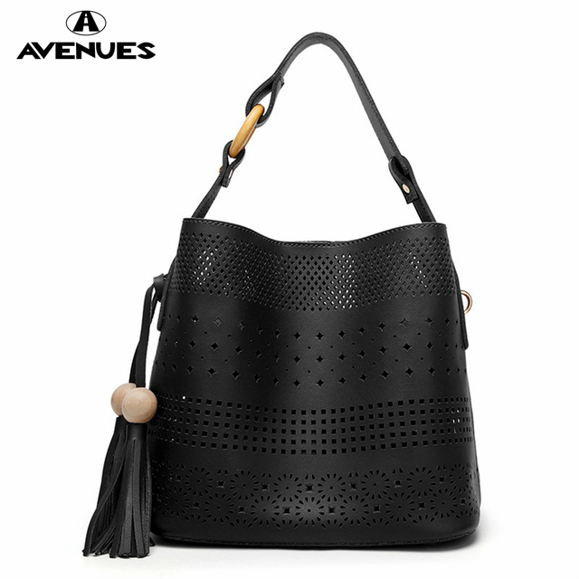 Soft Hollow Pattern Large SHOULDER BAGS