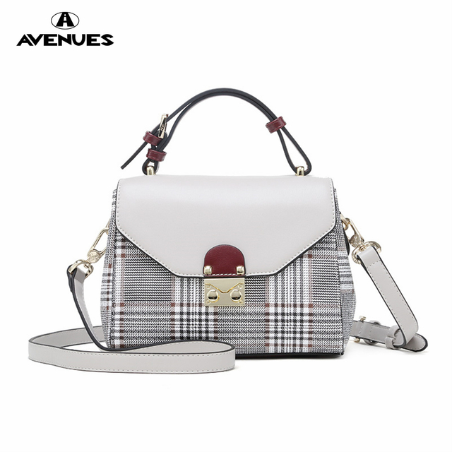 Fashion Lady Flap Plaid PU Crossbody CLUTCHES