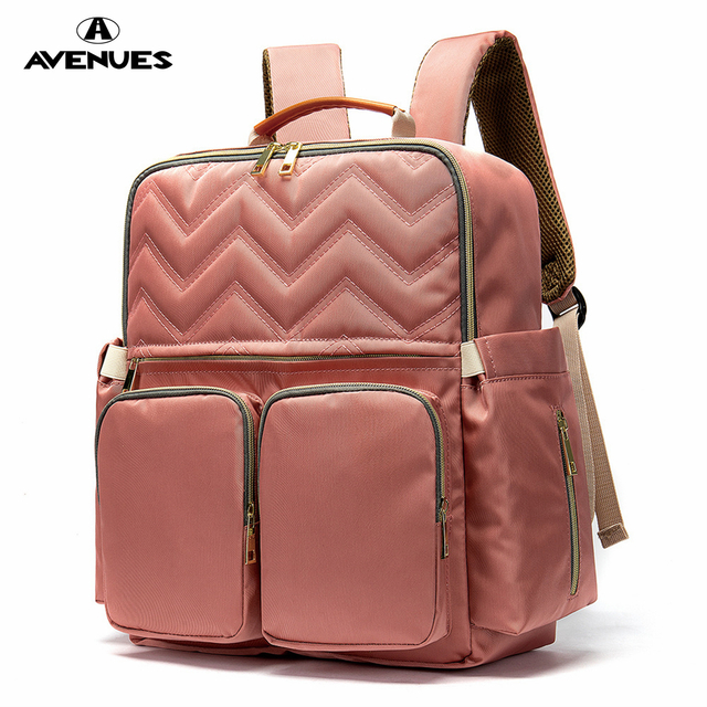 Large Quilted Nylon Zipper WOMEN'S BACKPACKS