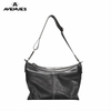 PU Stitching Large Casual Black SHOULDER BAGS